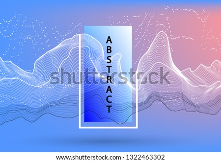 Trendy abstract background. Geometric science or technology pattern. Graphic design