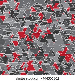 Trendy abstract background of geometric shapes. Geometric mosaic. 