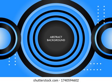 Trendy abstract background with gradient color blue and black. can be used in card, digital, wallpaper, poster and more