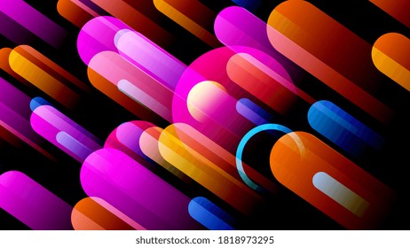 Trendy abstract background, great design for any purposes. Web design. Contemporary art wall decoration. Wave effect. Vector illustration.
