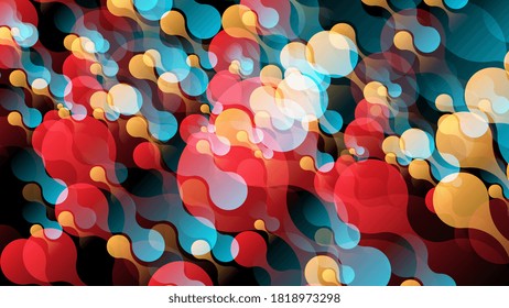 Trendy abstract background, great design for any purposes. Web design. Contemporary art wall decoration. Wave effect. Vector illustration.