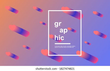 Trendy abstract background with hearts in vector