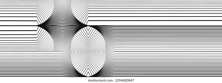 Fondo abstracto de moda con formas de línea y geométricas, ilustración vectorial en blanco y negro para presentación de marketing, perfil de empresa, informe anual, revista o libro