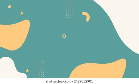 Trendy abstract background in Memphis style. Vector Illustration