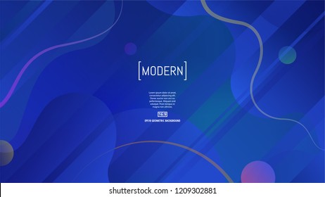 Trendy abstract background . Minimal geometric shapes composition. Colorful pattern. Editable mask. Template for your design works. Vector illustration.
