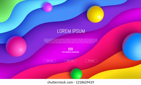 Trendy abstract background . Minimal geometric shapes composition. Colorful pattern. Editable mask. Template for your design works. Vector illustration.