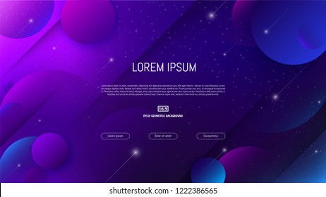 Trendy abstract background . Minimal geometric shapes composition. Colorful pattern. Editable mask. Template for your design works. Vector illustration.