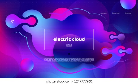 Trendy abstract background . Minimal geometric shapes composition. Colorful pattern. Editable mask. Template for your design works. Vector illustration.