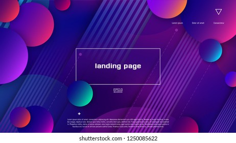 Trendy abstract background . Minimal geometric shapes composition. Colorful pattern. Editable mask. Template for your design works. Vector illustration.