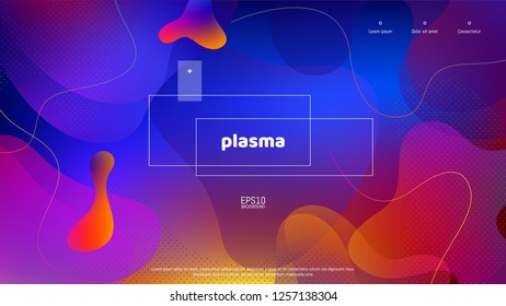 Trendy abstract background . Minimal geometric shapes composition. Colorful pattern. Editable mask. Template for your design works. Vector illustration.