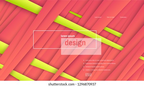 Trendy abstract background. Minimal geometric shapes composition. Colorful pattern. Editable mask. Template for your design works. Vector illustration.