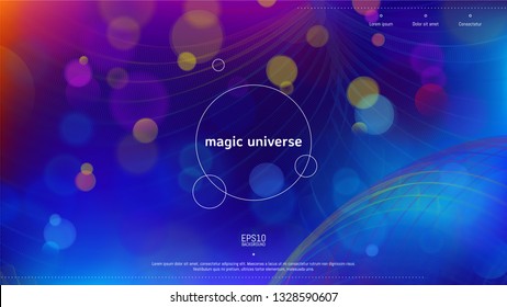 Trendy abstract background . Minimal geometric shapes composition. Colorful pattern. Editable mask. Template for your design works. Vector illustration.