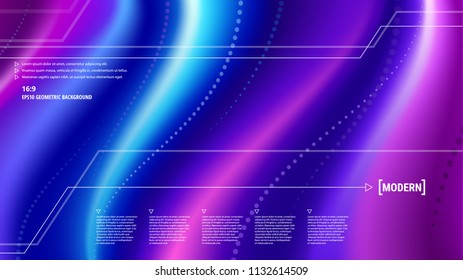 Trendy abstract background . Minimal liquid geometric shapes composition. Colorful pattern. Template for your design works. Vector illustration.