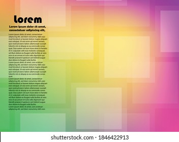 trendy abstract background with multi color