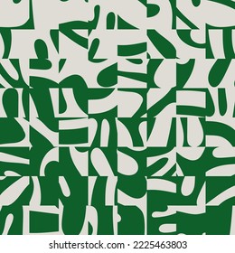 Fondo abstracto de moda con corte orgánico Colección de formas inspiradas en Matisse