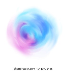Fondo abstracto de moda con manchas de pintura, esplhe, pincel. Imitación de color rosa y azul claro. Ilustración del vector