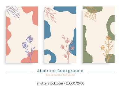 Trendy abstrakter Hintergrund. Vektorgrafik für Social-Media-Post, Geschichten, Banner, Promotion.