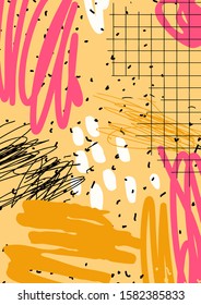 Trendy abstract background in vector. Nude cozy warm shades color. Template poster for the decoration or print of menu, invitation or card, for instagram or web design.