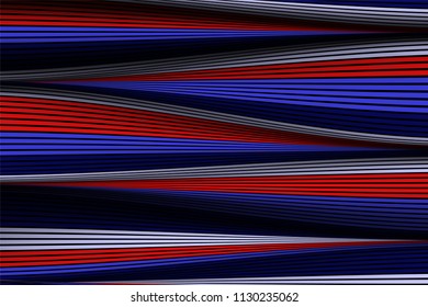 Trendy Abstract Background. Vector Wallpaper with Effect of Volume and Movement. Distorted Colorful Surface. Wavy Lines and Gradient Mesh. Futuristic 3D Illustration with Distortion of Lines. Flow.
