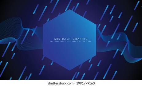 Fondo abstracto moderno con líneas onduladas. Composición de formas geométricas y salpicaduras. Ilustración del vector