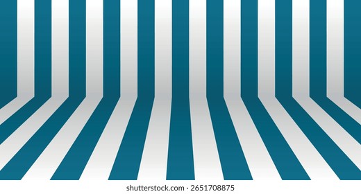 Fondo de rayas azules abstractas de moda. Ilustración vectorial de gradiente de color para Web, Plantilla, carteles, tarjeta, Anuncio. Patrón de rayas simples de colores pastel.