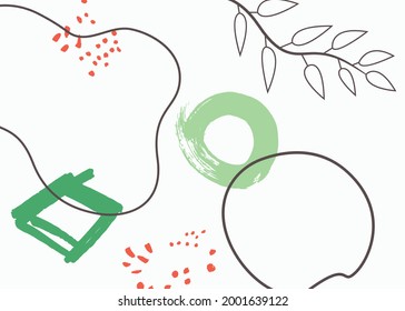 Trendy Abstract Colorful Background. Creative Art Background Template. Abstract Vector Template Background.
