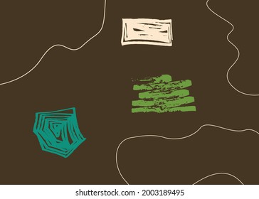 Trendy Abstract Colorful Background. Creative Art Background Template. Abstract Vector Template Background.
