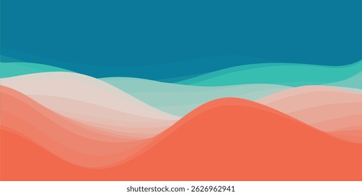 Trendy abstract colorful flowing wave shape isolated on white background. Design element for technology, science, music or modern concept