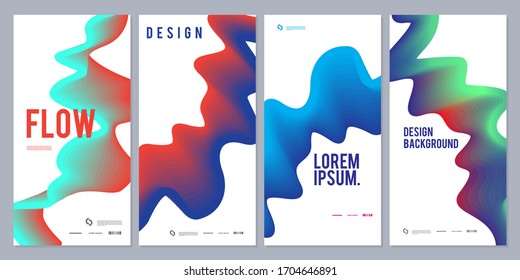 Trendy Abstract Colorful Geometric and Curve Vector Illustration Collage for Cover, book, social media story, and Page Layout Design. Cover and Poster Design Template for Magazine