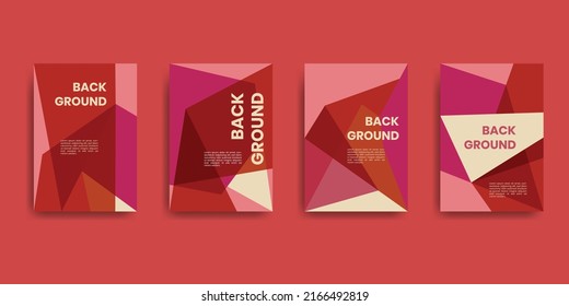 Trendy abstract colorful geometric and curve vector illustration. Cover and poster design template set.