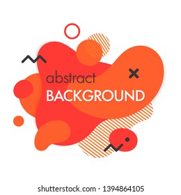 Trendy abstract composition with flowing liquid shapes and geometric elements.Dynamic fluid shapes.Abstract template perfect for prints; flyers; banners; presentations; covers; logos and more.