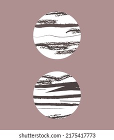Composición abstracta de moda en un estilo minimalista para el diseño interior, paredes, postales, folletos. Diseño de vectores