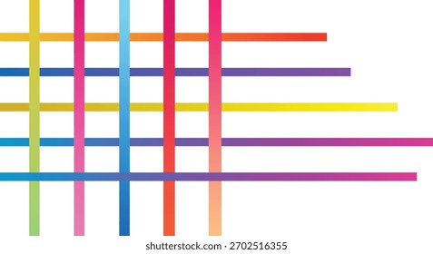 Trendy Abstract Confetti Gradient Geometric Stripes Pattern Isolated on Transparent Backdrop Strips Background Decoration Colorful Design