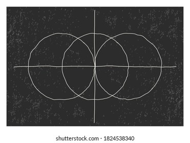 Trendy abstract creative minimalist artistic hand drawn composition ideal for wall decoration, as poster or brochure design, vector illustration