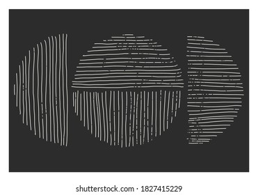Trendy abstract creative minimalist artistic hand drawn composition ideal for wall decoration, as postcard or brochure design, vector illustration