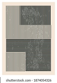 Trendy abstract creative minimalist artistic hand drawn composition ideal for art gallery, wall decoration, interior design, vector illustration
