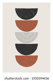 Trendy abstract creative minimalist artistic hand drawn composition