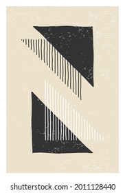 Trendy abstract creative minimalist artistic hand drawn composition
