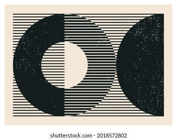 Trendy abstract creative minimalist artistic black and white composition