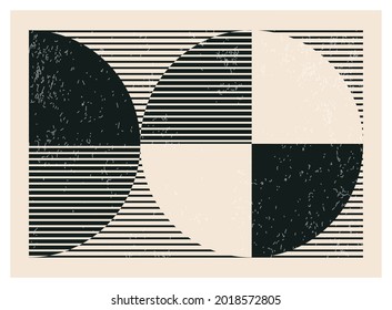 Trendy abstract creative minimalist artistic black and white composition