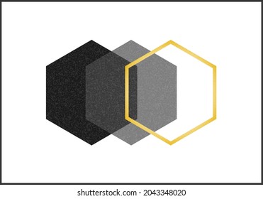 Trendy abstract creative minimalist artistic geometric composition