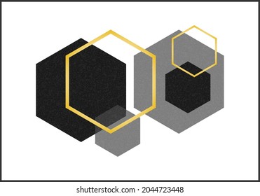 Trendy abstract creative minimalist artistic geometric composition
