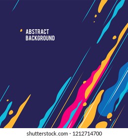 Trendy abstract design, colored dynamic background. Applicable for placards, brochures, posters, covers and banners. Vector illustration.