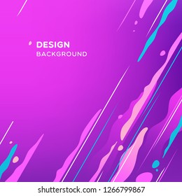 Trendy abstract design, colored dynamic background. Applicable for placards, brochures, posters, covers and banners. Vector illustration.