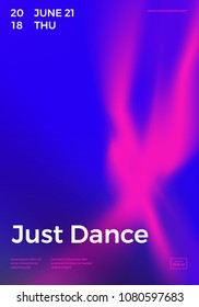Trendy abstract design template with bright vibrant gradient shapes. Applicable for covers, placards, posters, flyers, presentations and banners. Vector illustration. Eps10