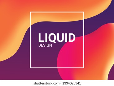 trendy abstract design templates with fluid and liquid shapes. Bright geometric mesh gradient elements. Applicable for banners, covers, logos, social posts, presentations. Vector illustration. Eps10