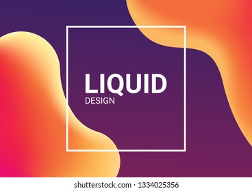 trendy abstract design templates with fluid and liquid shapes. Bright geometric mesh gradient elements. Applicable for banners, covers, logos, social posts, presentations. Vector illustration. Eps10