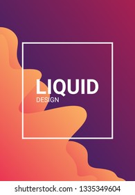 trendy abstract design templates with fluid and liquid shapes. Bright geometric mesh gradient elements. Applicable for banners, covers, logos, social posts, presentations. Vector illustration. Eps10