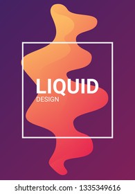 trendy abstract design templates with fluid and liquid shapes. Bright geometric mesh gradient elements. Applicable for banners, covers, logos, social posts, presentations. Vector illustration. Eps10