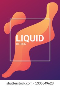 trendy abstract design templates with fluid and liquid shapes. Bright geometric mesh gradient elements. Applicable for banners, covers, logos, social posts, presentations. Vector illustration. Eps10
